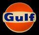Vintage Gulf Gas Station Lighted Sign 22 (converted To Led) Petroleum Oil