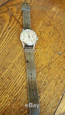 Vintage Gallet Chronograph-valjoux 72-signed Stainless Steel Case-nice