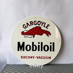 Vintage Gargoyle Mobiloil Sign Socony Vacuum Oil 19.7 (50cm)