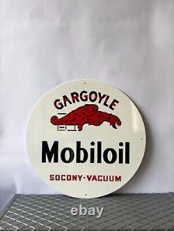 Vintage Gargoyle Mobiloil Sign Socony Vacuum Oil 19.7 (50cm)