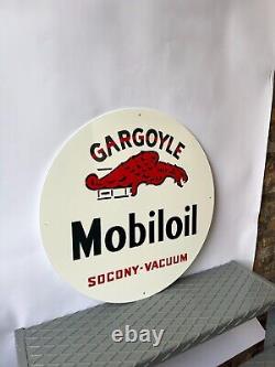 Vintage Gargoyle Mobiloil Sign Socony Vacuum Oil 19.7 (50cm)