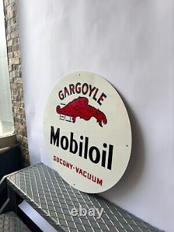 Vintage Gargoyle Mobiloil Sign Socony Vacuum Oil 19.7 (50cm)