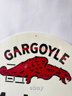 Vintage Gargoyle Mobiloil Sign Socony Vacuum Oil 19.7 (50cm)