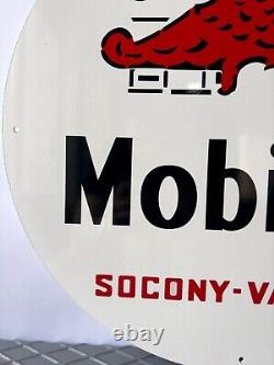 Vintage Gargoyle Mobiloil Sign Socony Vacuum Oil 19.7 (50cm)