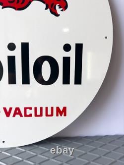 Vintage Gargoyle Mobiloil Sign Socony Vacuum Oil 19.7 (50cm)