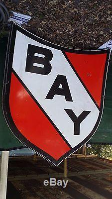 Vintage Gas Station Old Porcelain Sign