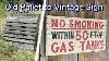 Vintage Gas Station Safety Sign Diy Woodworking Build