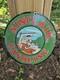 Vintage Gasoline Sign Flintstones Cave Man Porcelain Gas Pump Sinclair Sign