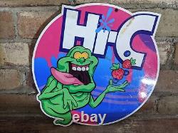 Vintage Ghostbuster Hi-c Porcelain Juice Sign Gostbuster Movie 12 X 11