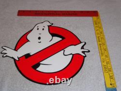 Vintage Ghostbusters No Icon Ghost? 1' Metal Movie 2 3 Tv Soda Gasoline Oil Sign
