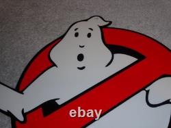 Vintage Ghostbusters No Icon Ghost? 1' Metal Movie 2 3 Tv Soda Gasoline Oil Sign