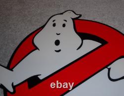 Vintage Ghostbusters No Icon Ghost? 1' Metal Movie 2 3 Tv Soda Gasoline Oil Sign