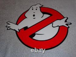 Vintage Ghostbusters No Icon Ghost? 1' Metal Movie 2 3 Tv Soda Gasoline Oil Sign