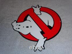 Vintage Ghostbusters No Icon Ghost? 1' Metal Movie 2 3 Tv Soda Gasoline Oil Sign