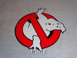 Vintage Ghostbusters No Icon Ghost? 1' Metal Movie 2 3 Tv Soda Gasoline Oil Sign