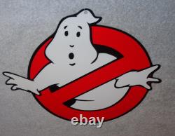 Vintage Ghostbusters No Icon Ghost? 1' Metal Movie 2 3 Tv Soda Gasoline Oil Sign