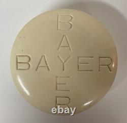 Vintage Giant Bayer Aspirin Pill Medicine Paperweight Pharmacy Display Salesman