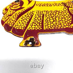 Vintage Golden Fleece Australian Gasoline Service Station Porcelain Sign