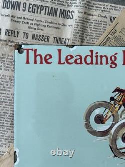 Vintage Golden Shell Motor Oil 8x12 Inches Porcelain Enamel Sign