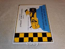 Vintage Granville Brothers Aircraft 14 Porcelain Metal Plane Gasoline Oil Sign