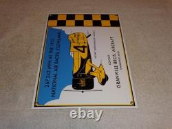 Vintage Granville Brothers Aircraft 14 Porcelain Metal Plane Gasoline Oil Sign