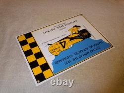 Vintage Granville Brothers Aircraft 14 Porcelain Metal Plane Gasoline Oil Sign