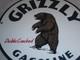 Vintage Grizzly Gasoline Dubbs Cracked Bear 11 3/4 Porcelain Metal Gas Oil Sign