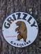 Vintage Grizzly Gasoline Dubbs Cracked Porcelain Sign 12