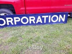 Vintage Gulf Oil Corporation Porcelain Oil Gas Sign. RARE