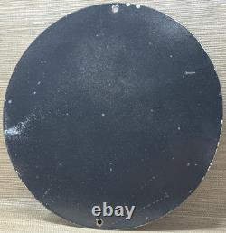 Vintage Gulf Racing Gasoline Porcelain Sign Pin Up Gas Station Motor Oil Pump