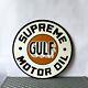 Vintage Gulf Supreme Motor Oil Sign 19.7 (50cm)