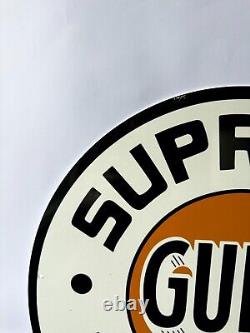 Vintage Gulf Supreme Motor Oil Sign 19.7 (50cm)