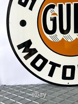 Vintage Gulf Supreme Motor Oil Sign 19.7 (50cm)