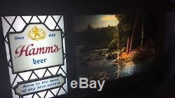 Vintage HAMMS Lighted Beer Sign Scene-O-Rama Motion FULLY FUNCTIONING