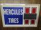 Vintage Hercules Tires Metal Sign
