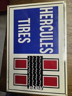Vintage HERCULES TIRES Metal Sign