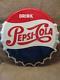 Vintage Huge Embossed Pepsi Cola Bottle Cap Sign Stout Antique Pepsi Soda 9348