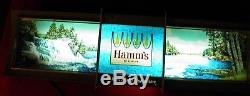 Vintage Hamm's Beer Rippler Motion Bar LONG/WIDE Sign/Light, 1960s, LIGHTS UP