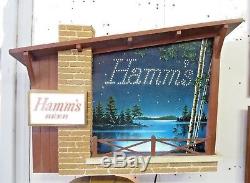 Vintage Hamm's Beer Sign Starry Skies at Night Motion Light Up Sign
