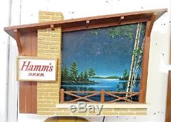 Vintage Hamm's Beer Sign Starry Skies at Night Motion Light Up Sign