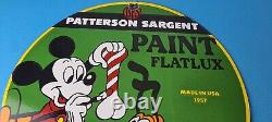Vintage Hardware Paint Sign Porcelain Patterson Sargent Store Gas Pump Sign
