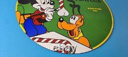 Vintage Hardware Paint Sign Porcelain Patterson Sargent Store Gas Pump Sign