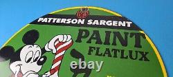 Vintage Hardware Paint Sign Porcelain Patterson Sargent Store Gas Pump Sign