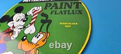 Vintage Hardware Paint Sign Porcelain Patterson Sargent Store Gas Pump Sign