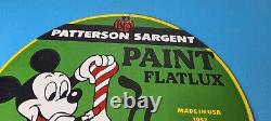 Vintage Hardware Paint Sign Porcelain Patterson Sargent Store Gas Pump Sign