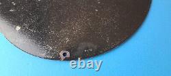 Vintage Hardware Paint Sign Porcelain Patterson Sargent Store Gas Pump Sign