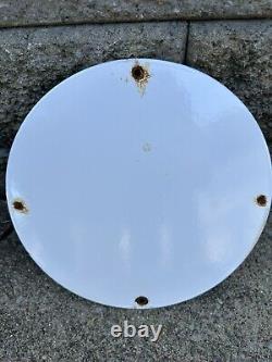 Vintage Harley Davidson Motorcycle Porcelain Premium Quality Gas Pump Plate Sign