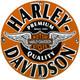 Vintage Harley Davidson Motorcycles Porcelain Dealership Sign Gas Oil Quality