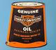 Vintage Harley Davidson Motorcycles Porcelain Motor Oil Quart Can Gas Pump Sign
