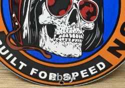 Vintage Harley Davidson Motorcycles Porcelain Sign Gas Oil Dealership Hog Bike